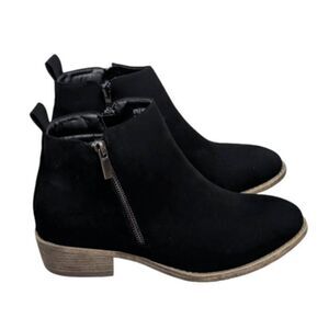 Jeossy Milan Womens Size 8.5 Black Round Toe Block Heel Ankle Booties DJY905